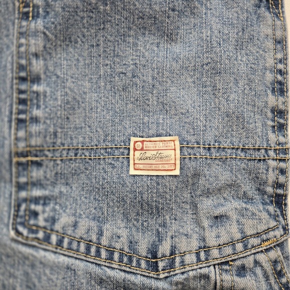 Levi Strauss Signature Carpenter Jeans Mens 36x30 Blue Denim Utility Work - Picture 10 of 11